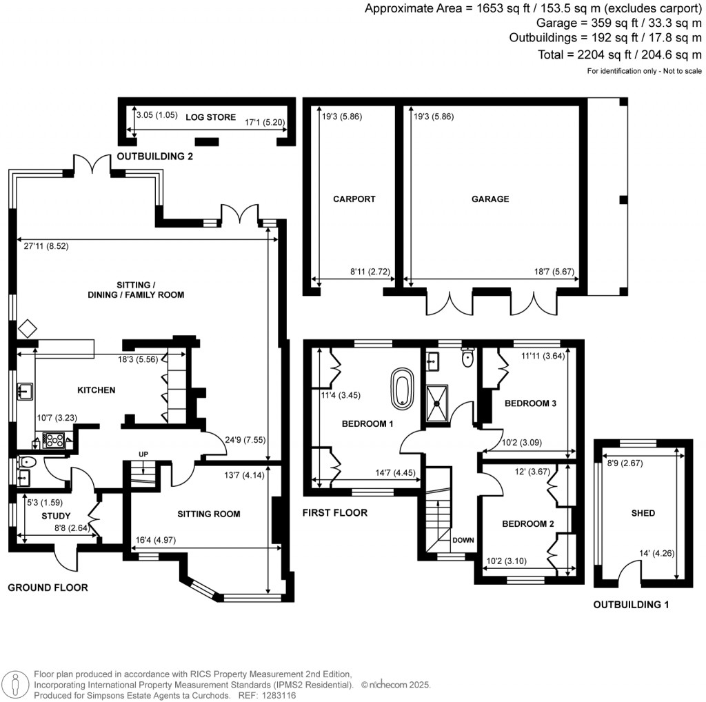 Floorplans For Robin Hood Lane, Sutton Green, Guildford, GU4