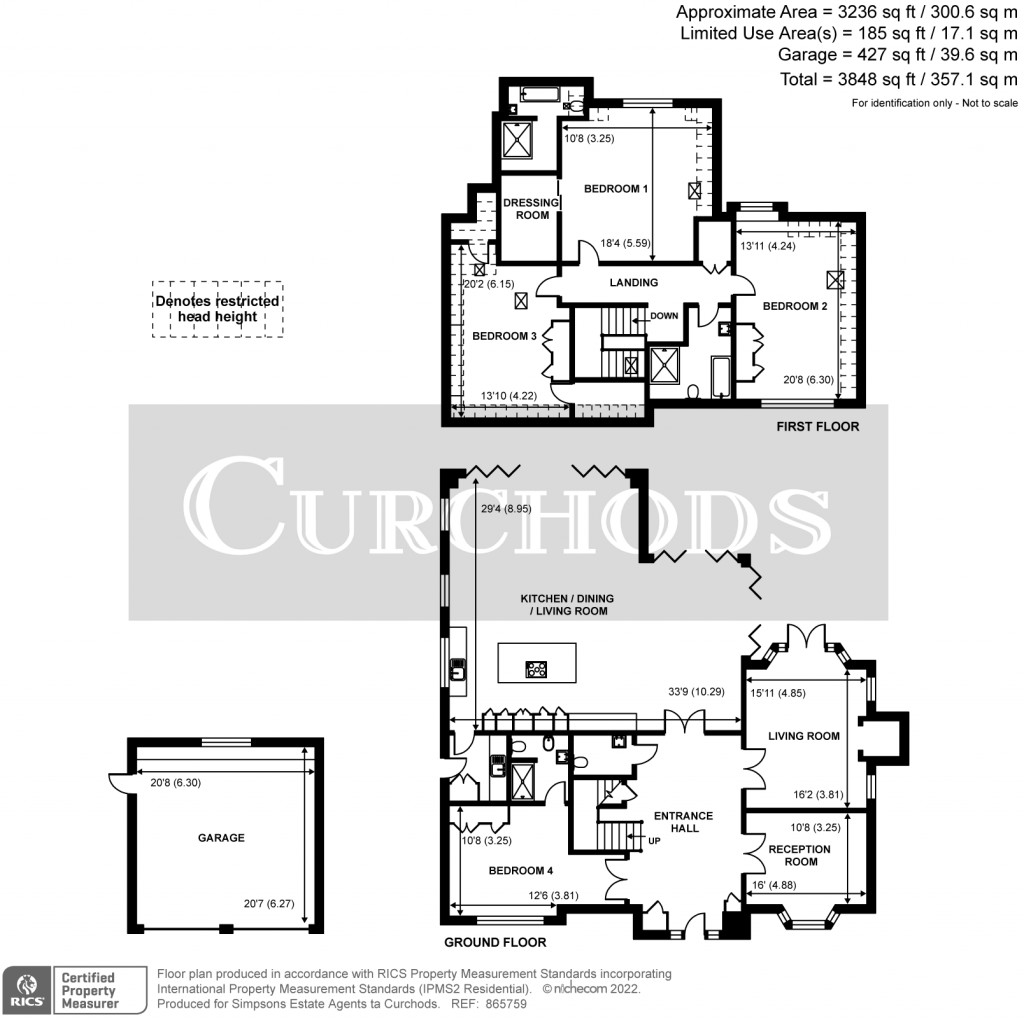 Floorplans For Pond Road, Hook Heath, Woking, GU22