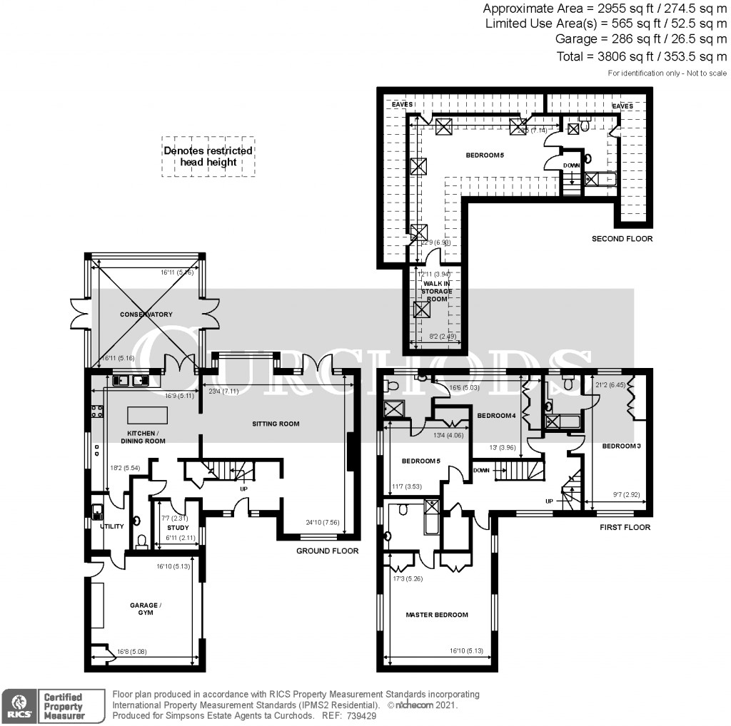 Floorplans For Holly Bank Road, Hook Heath, Woking, GU22