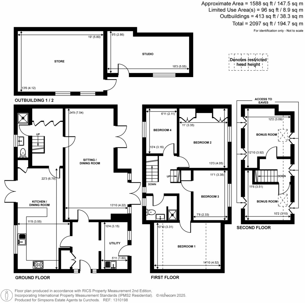 Floorplans For Ripley, Woking, Surrey