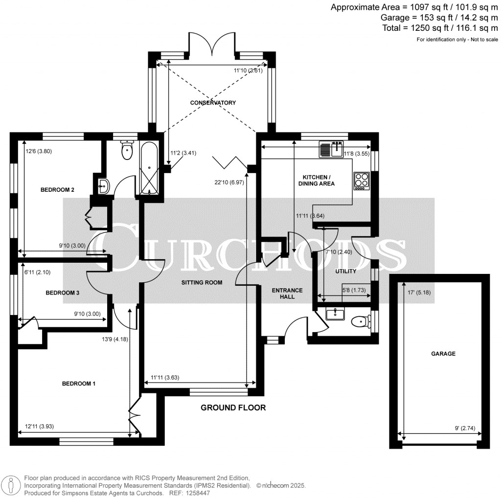 Floorplans For Honeypots Road, Woking, Surrey