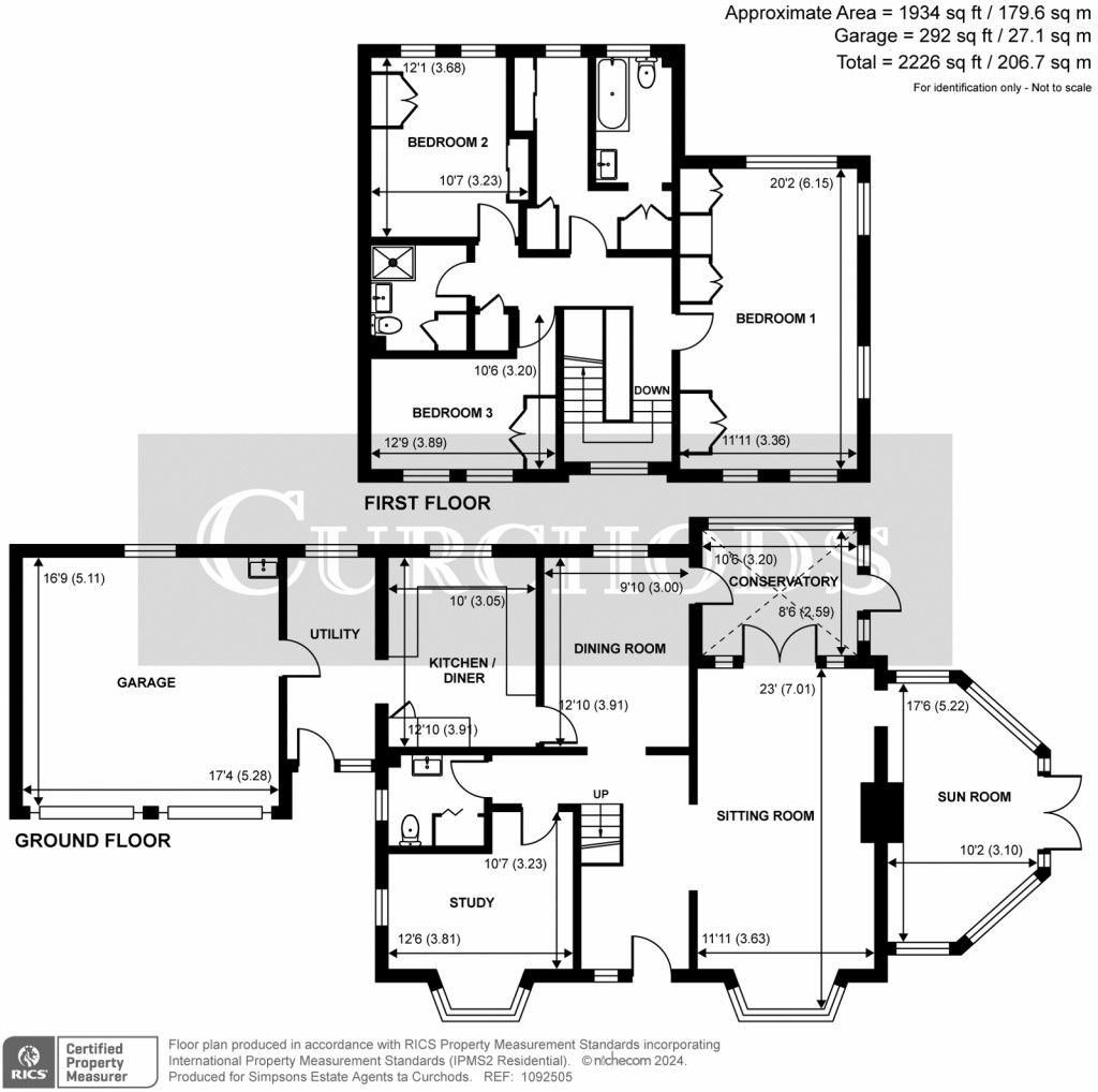Floorplans For Fernhill Lane, Hook Heath, GU22