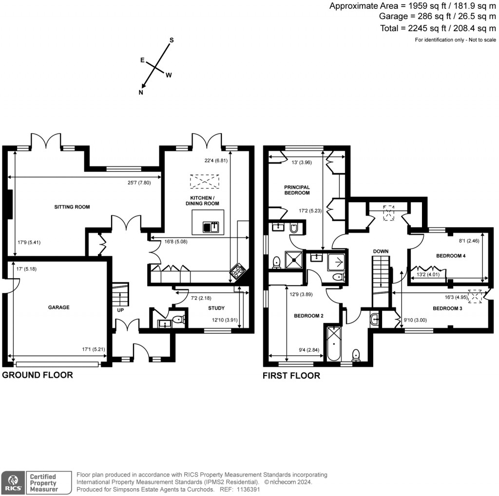 Floorplans For Woodham Lane, Woodham, GU21