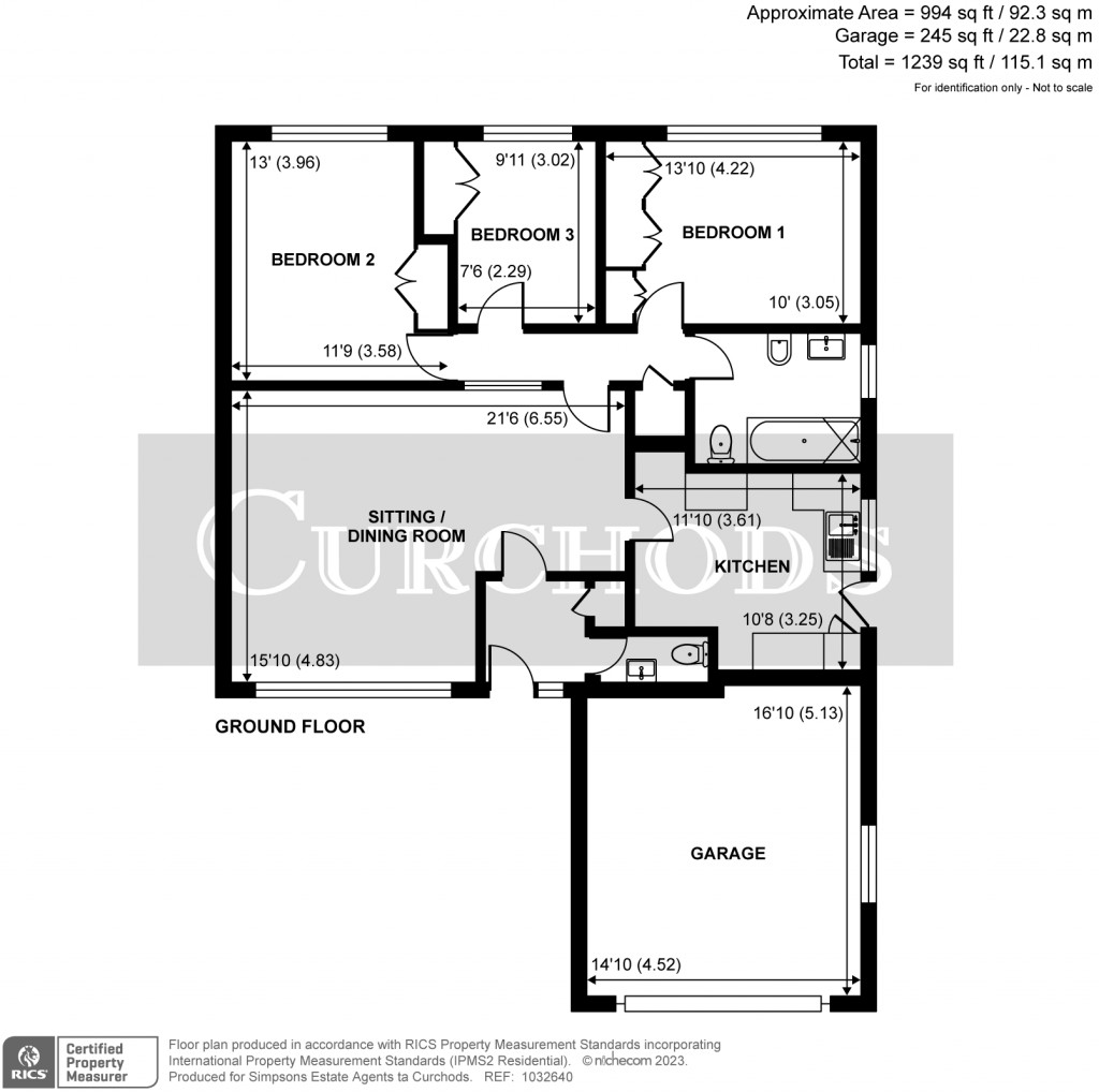 Floorplans For Lych Way, Horsell, GU21