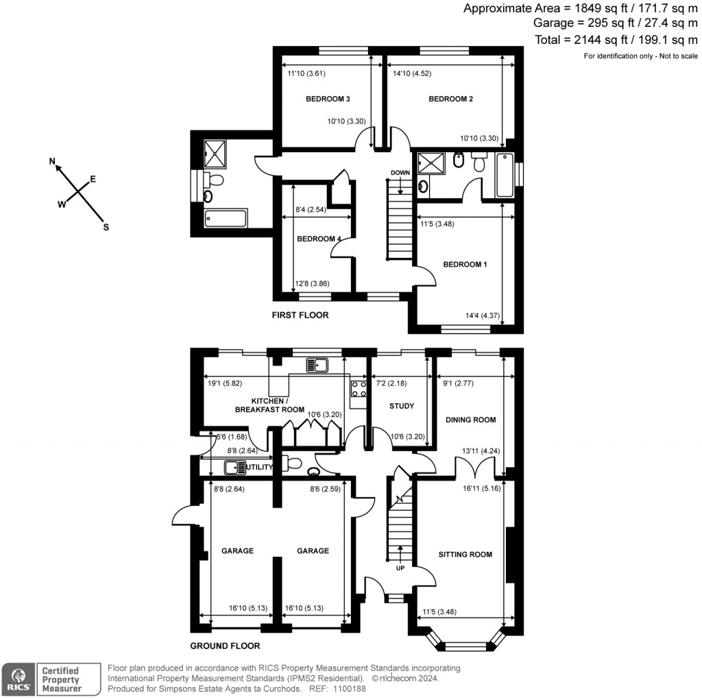 Floorplans For Knaphill, Woking, Surrey