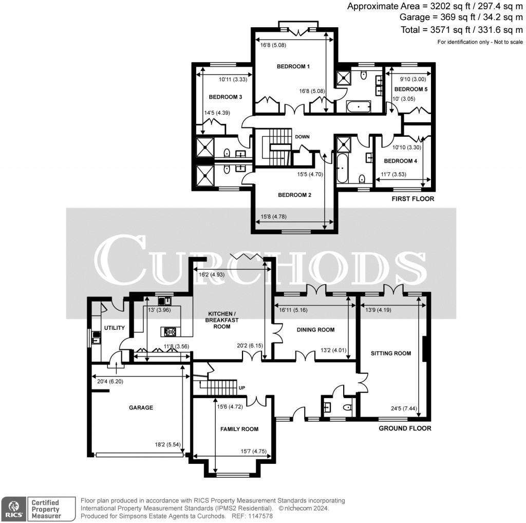 Floorplans For Boughton Hall Avenue, Send, Woking, GU23