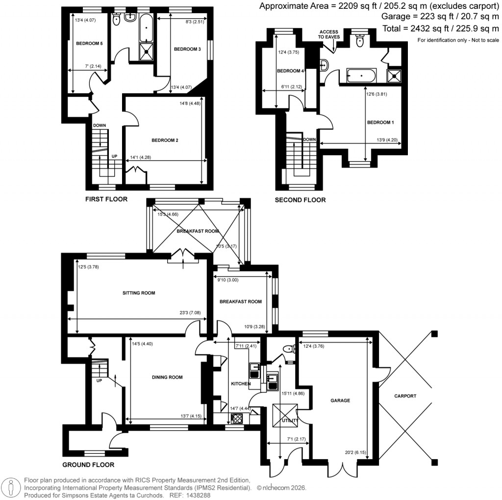 Floorplans For Holly Bank Road, Hook Heath, Surrey