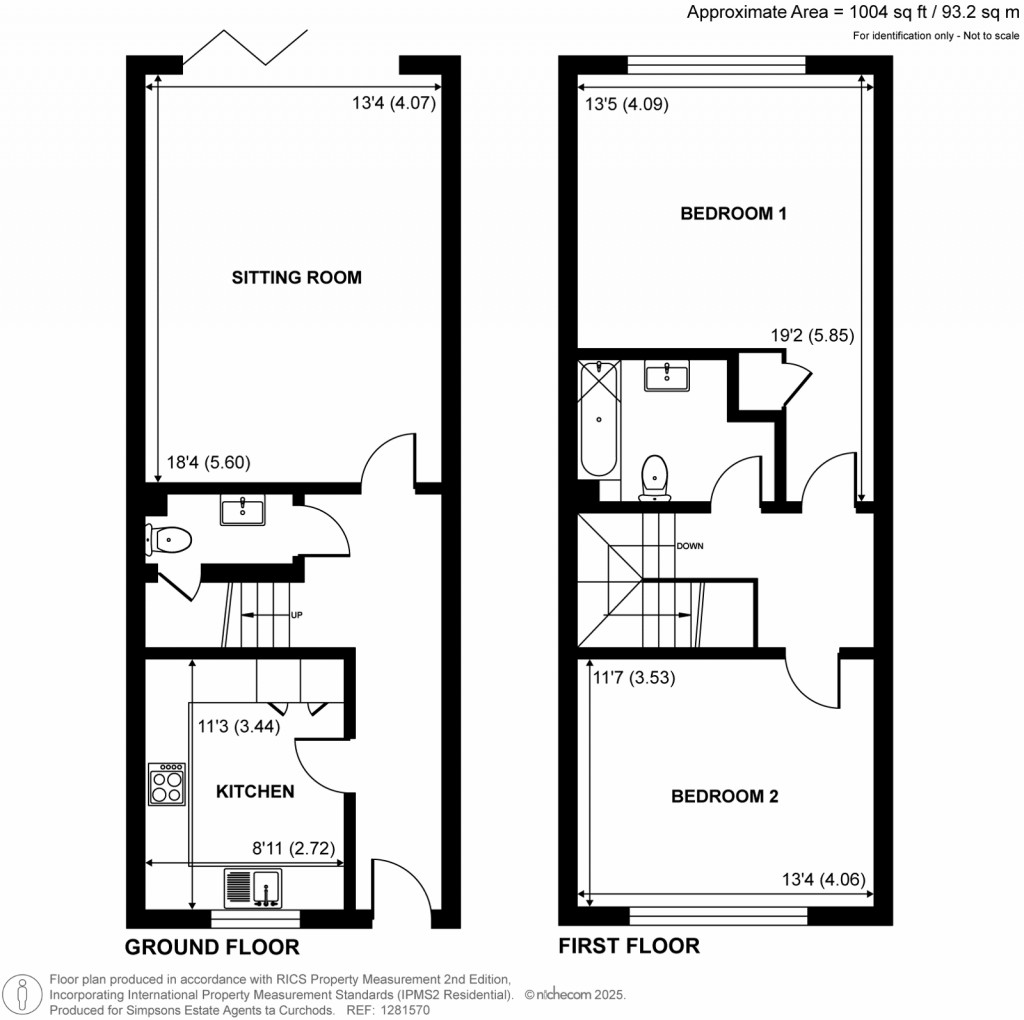 Floorplans For Cricketers Close, Woking
