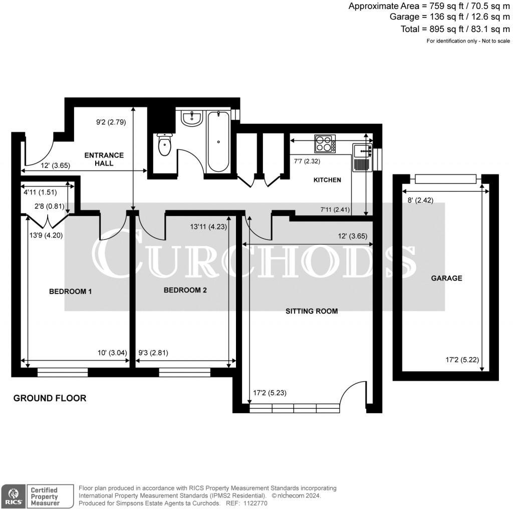 Floorplans For Meadside Park Drive, Woking, Surrey