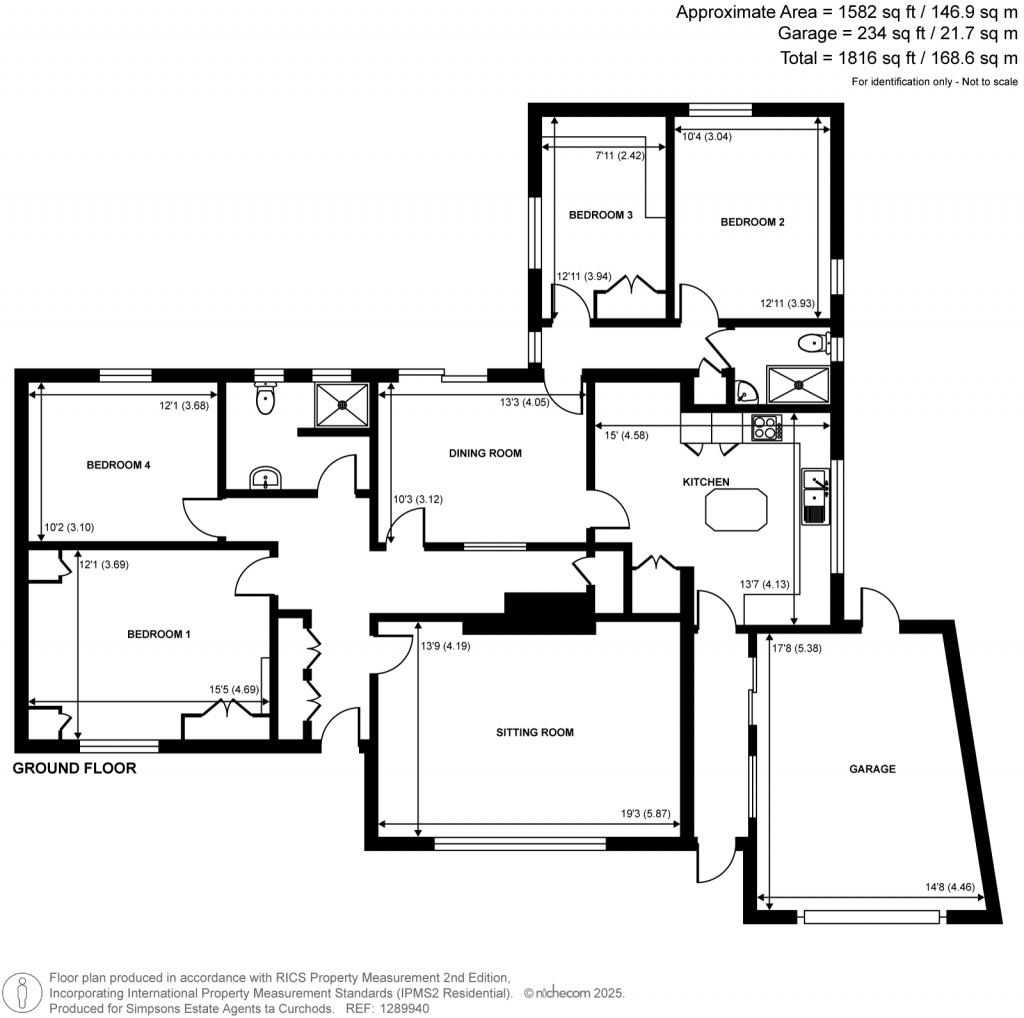 Floorplans For Wych Hill Way, Woking, Surrey