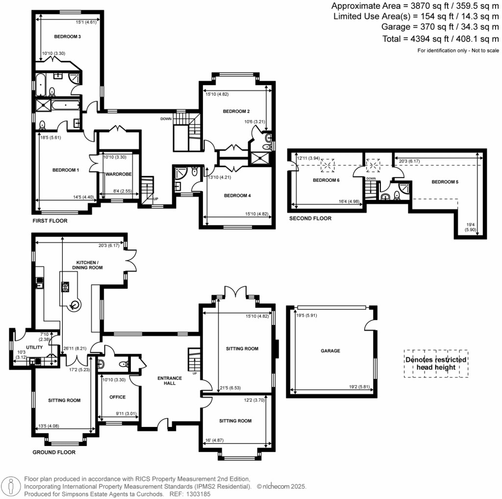 Floorplans For The Fairway, Worplesdon, Surrey