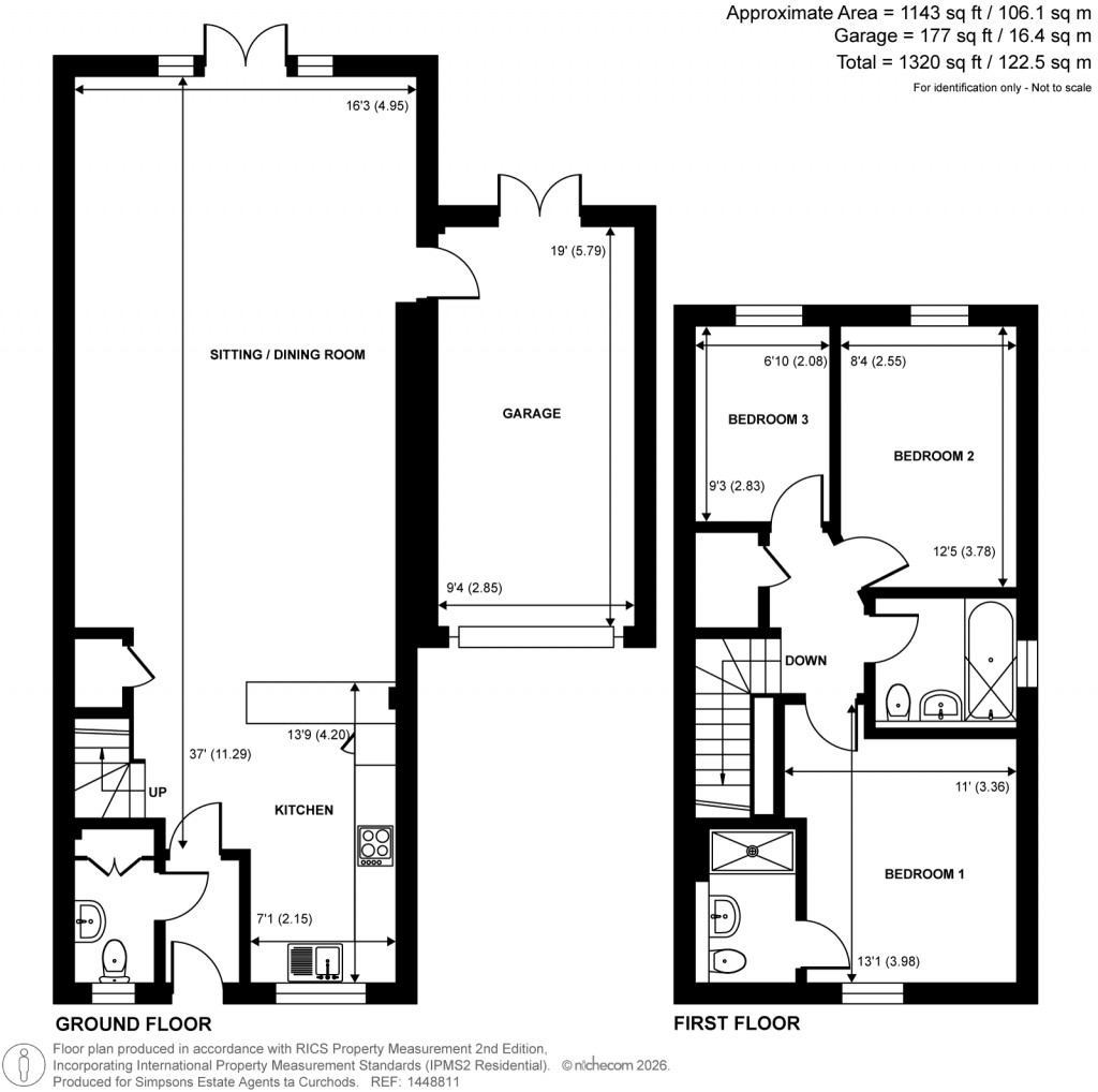 Floorplans For Westfield Close, Woking