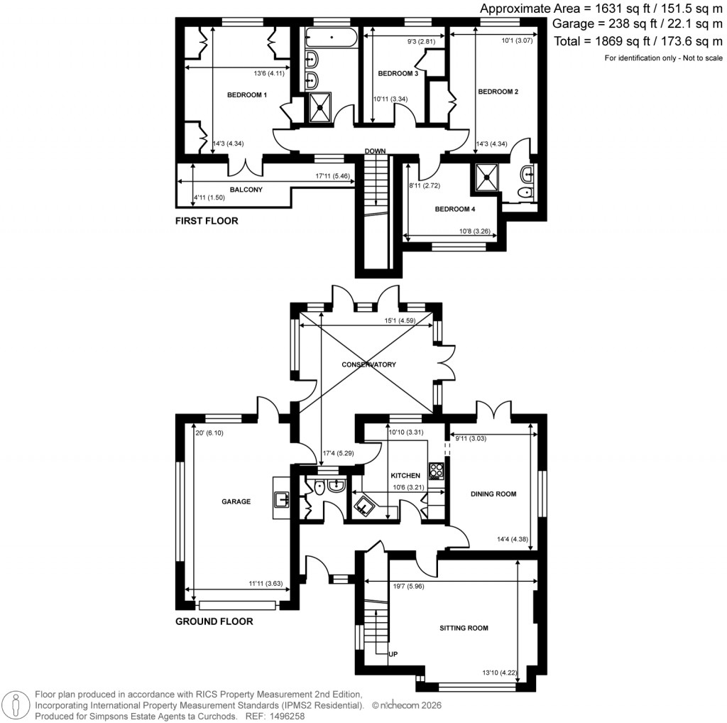 Floorplans For Amberley Close, Send, Surrey