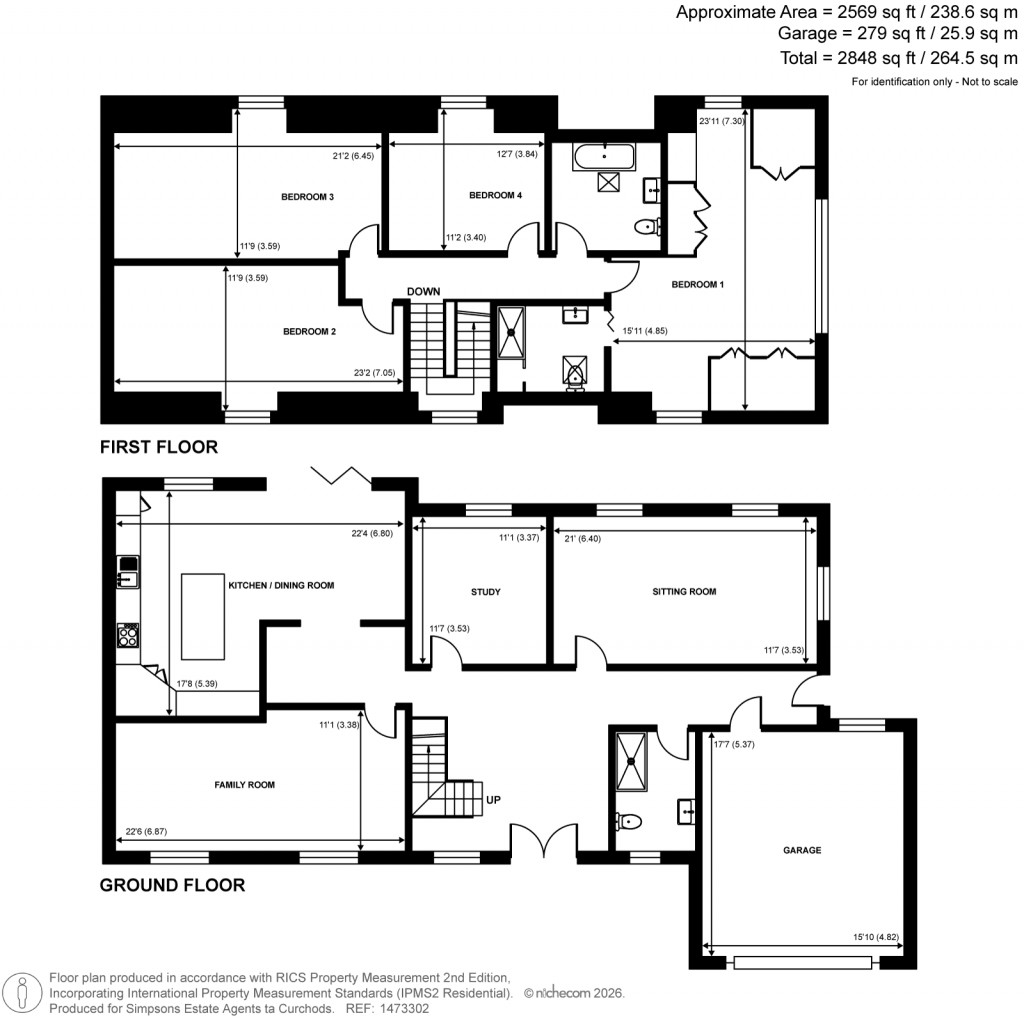 Floorplans For Send, Woking, Surrey