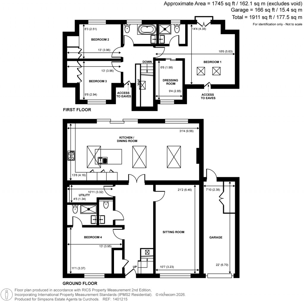 Floorplans For Westfield Avenue, Woking