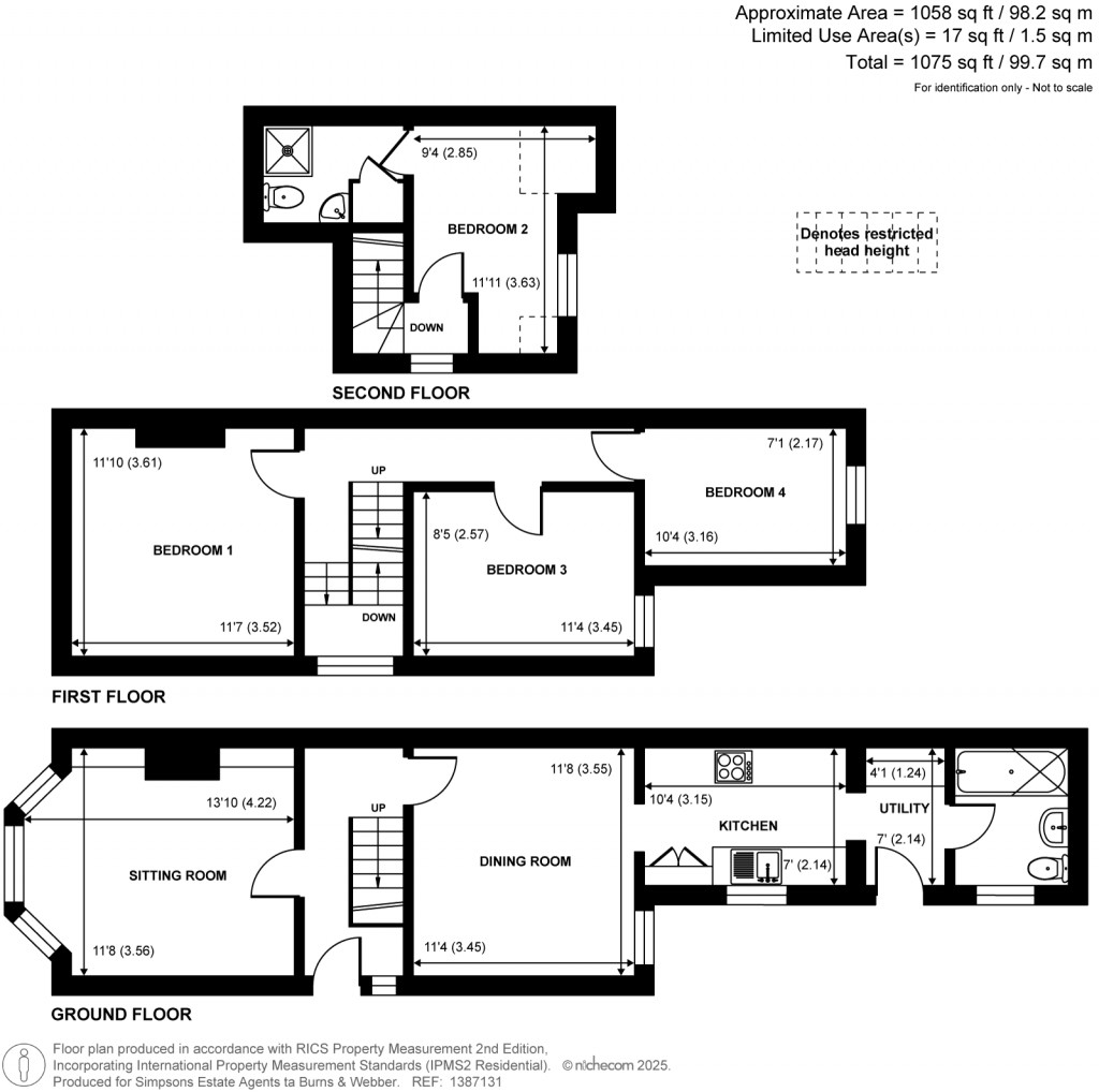 Floorplans For Binscombe Lane, Godalming, Surrey
