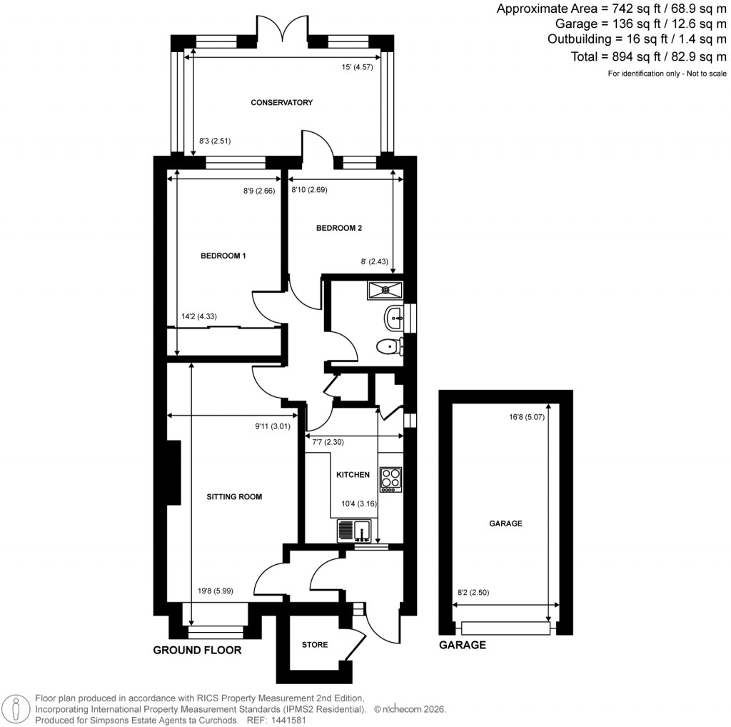 Floorplans For Hallington Close, Woking