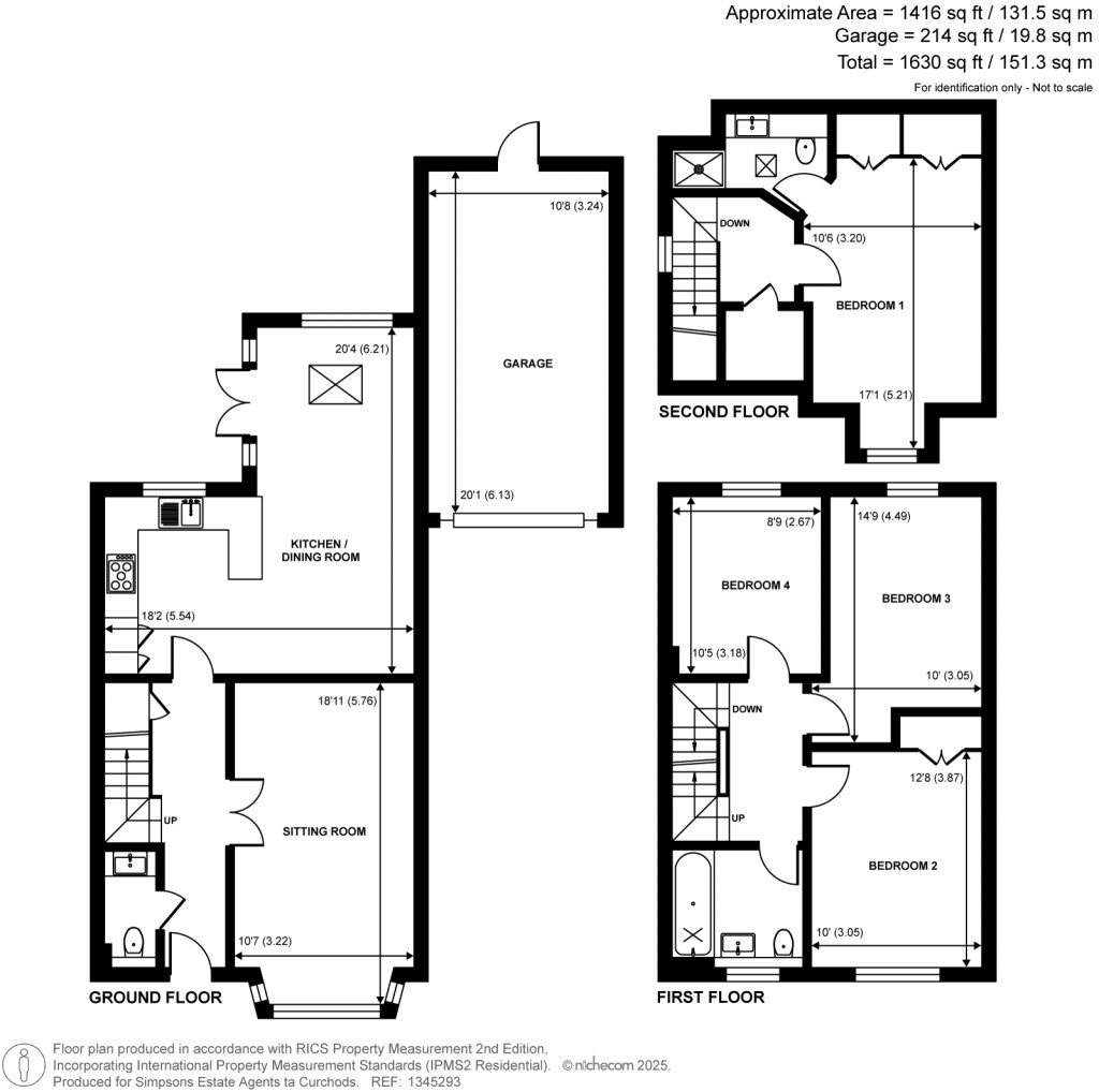 Floorplans For Knaphill, Woking, Surrey