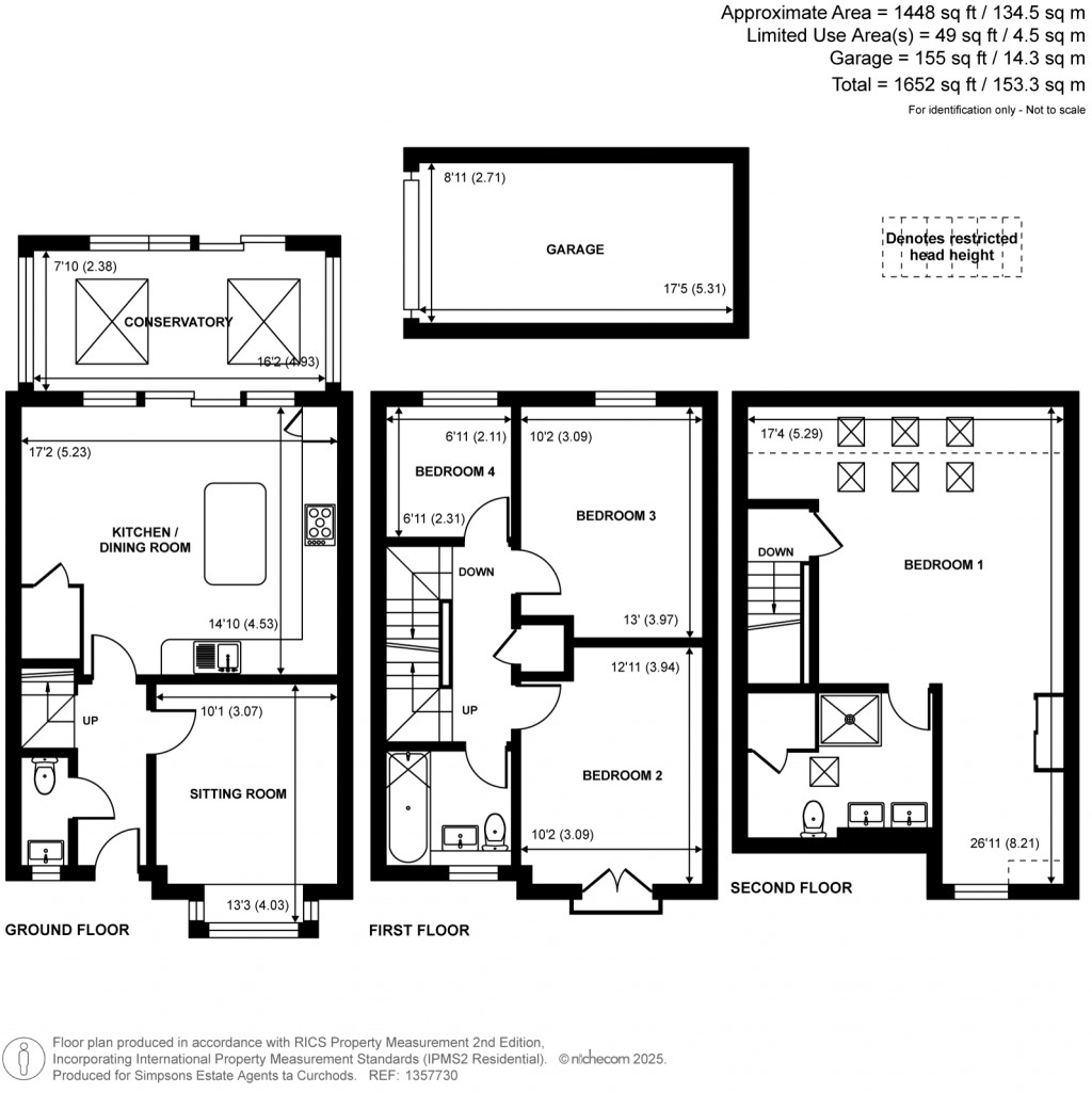 Floorplans For Henage Lane, Woking, Surrey