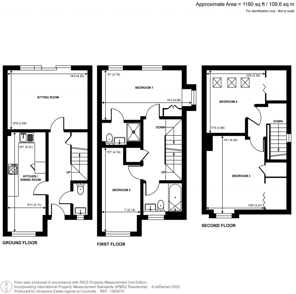 Floorplans For Baynton Road, Woking, Surrey