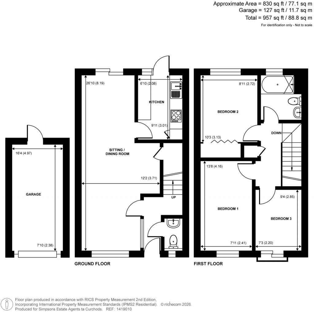 Floorplans For Midhope Road, Woking, Surrey