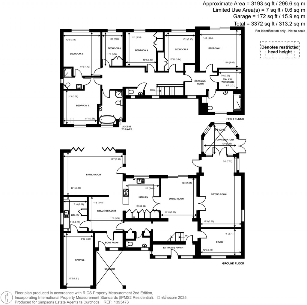 Floorplans For Woking, Hook Heath