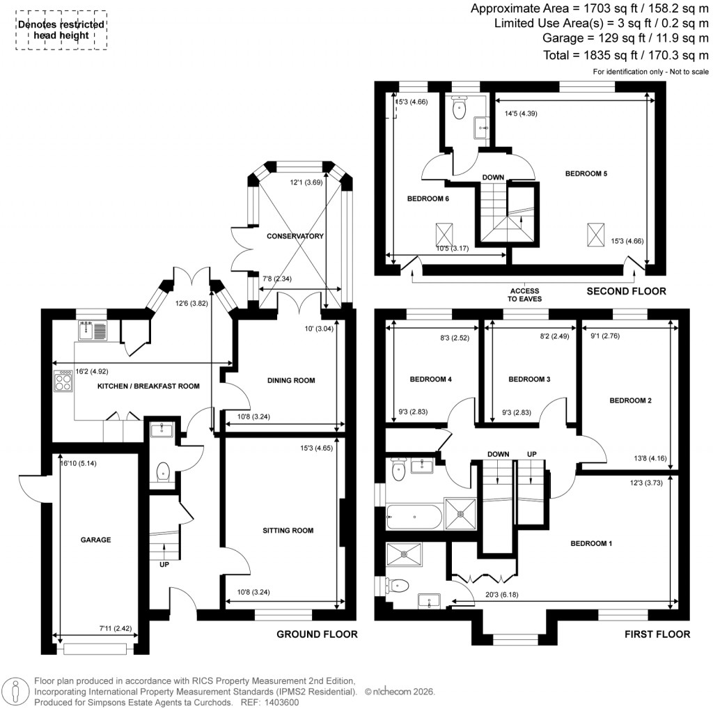 Floorplans For Cavell Way, Knaphill, Woking
