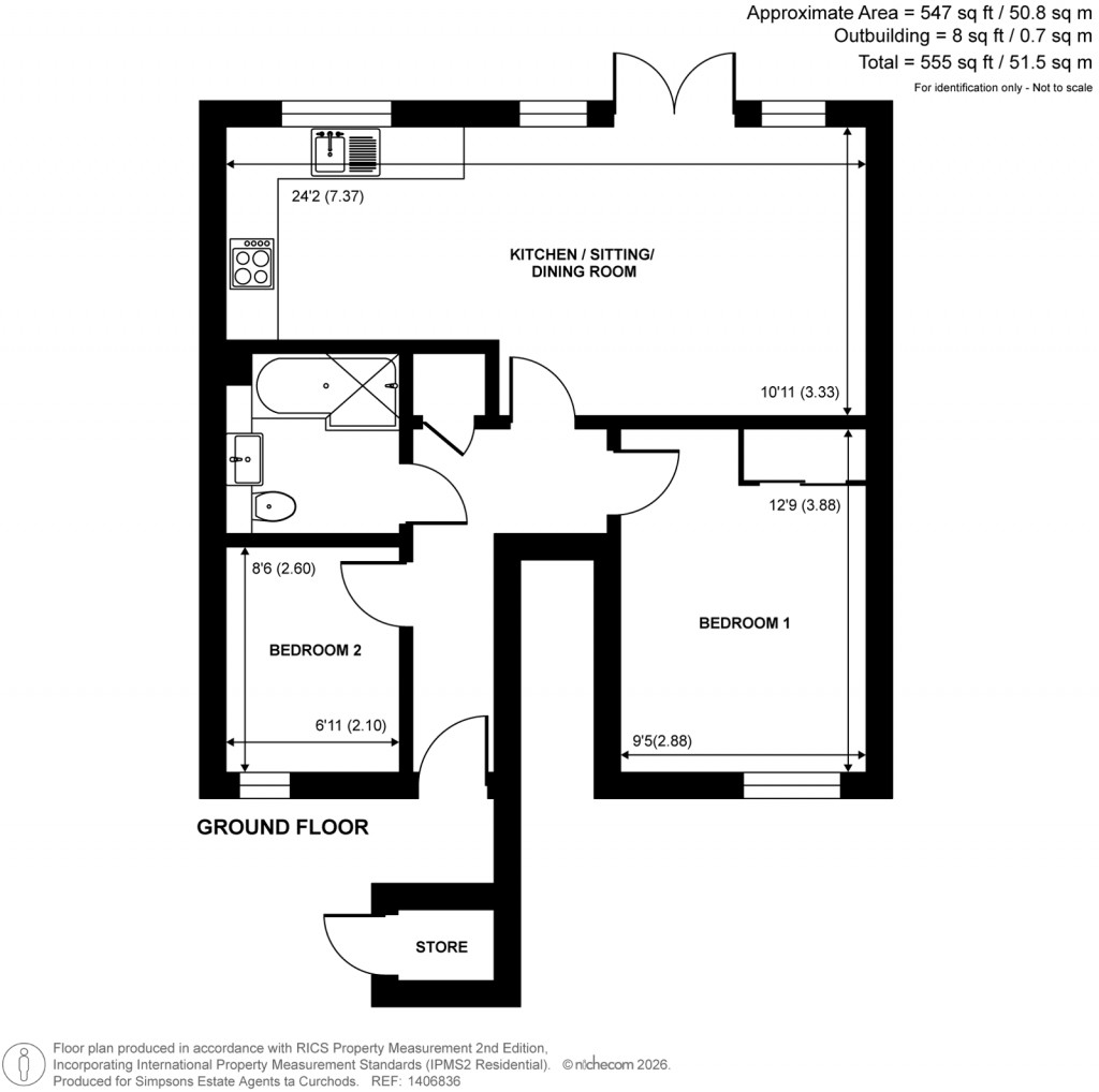 Floorplans For Vale Farm Road, Woking