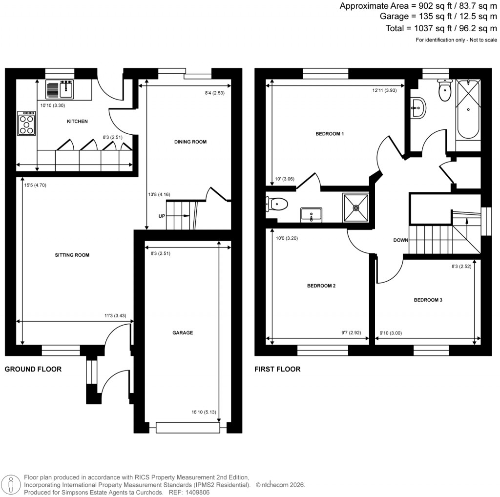 Floorplans For Knaphill, Woking, Surrey