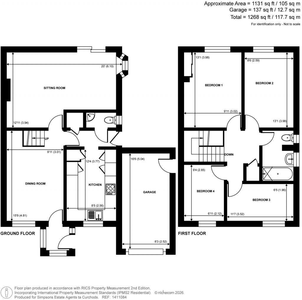 Floorplans For Graylands Close, Horsell, Surrey