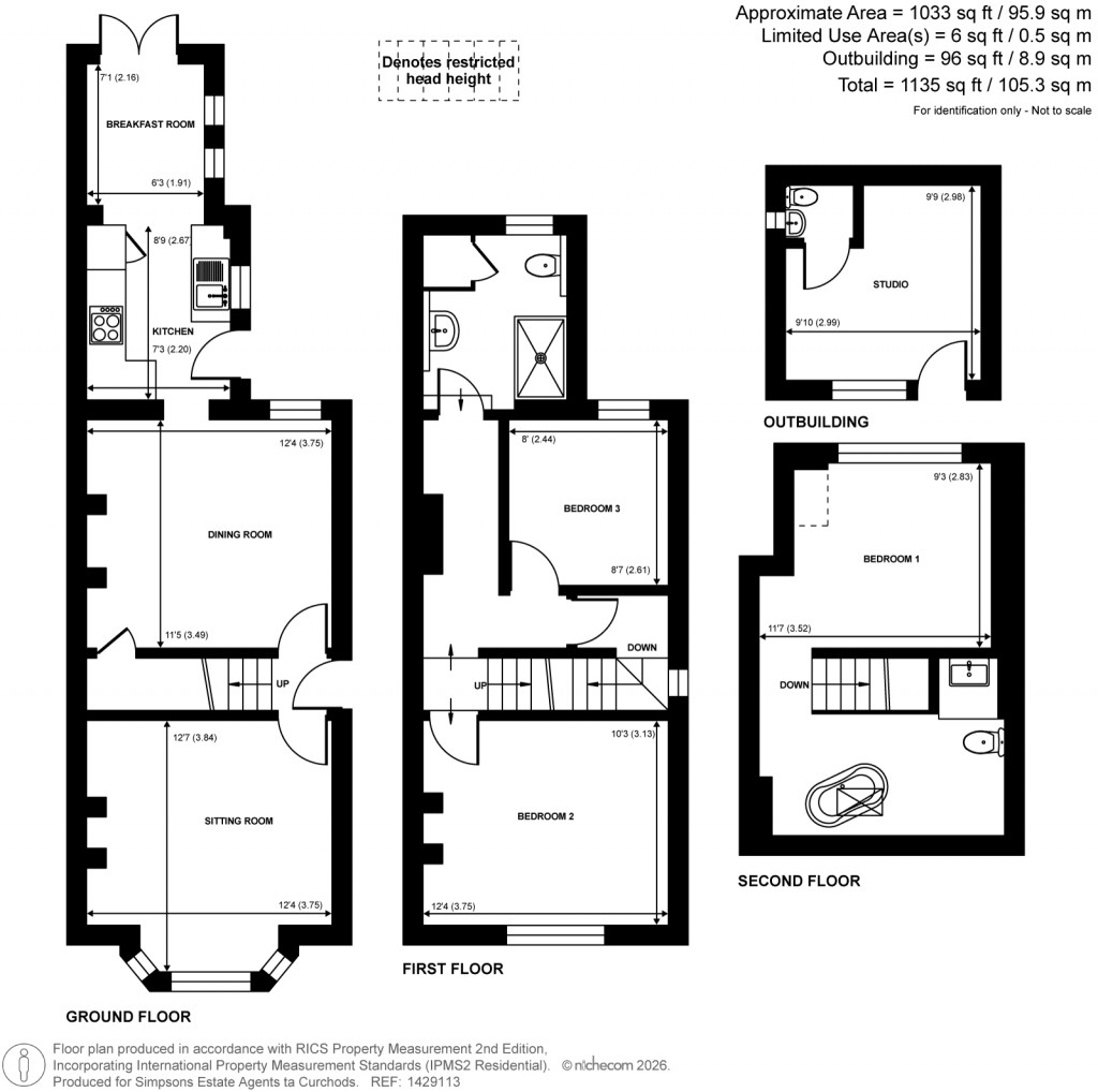 Floorplans For College Lane, Woking