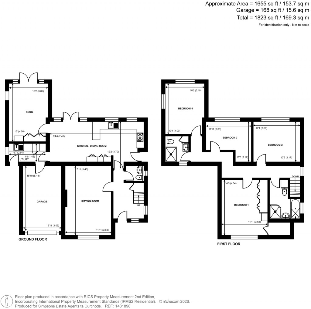 Floorplans For Knaphill, Woking, Surrey