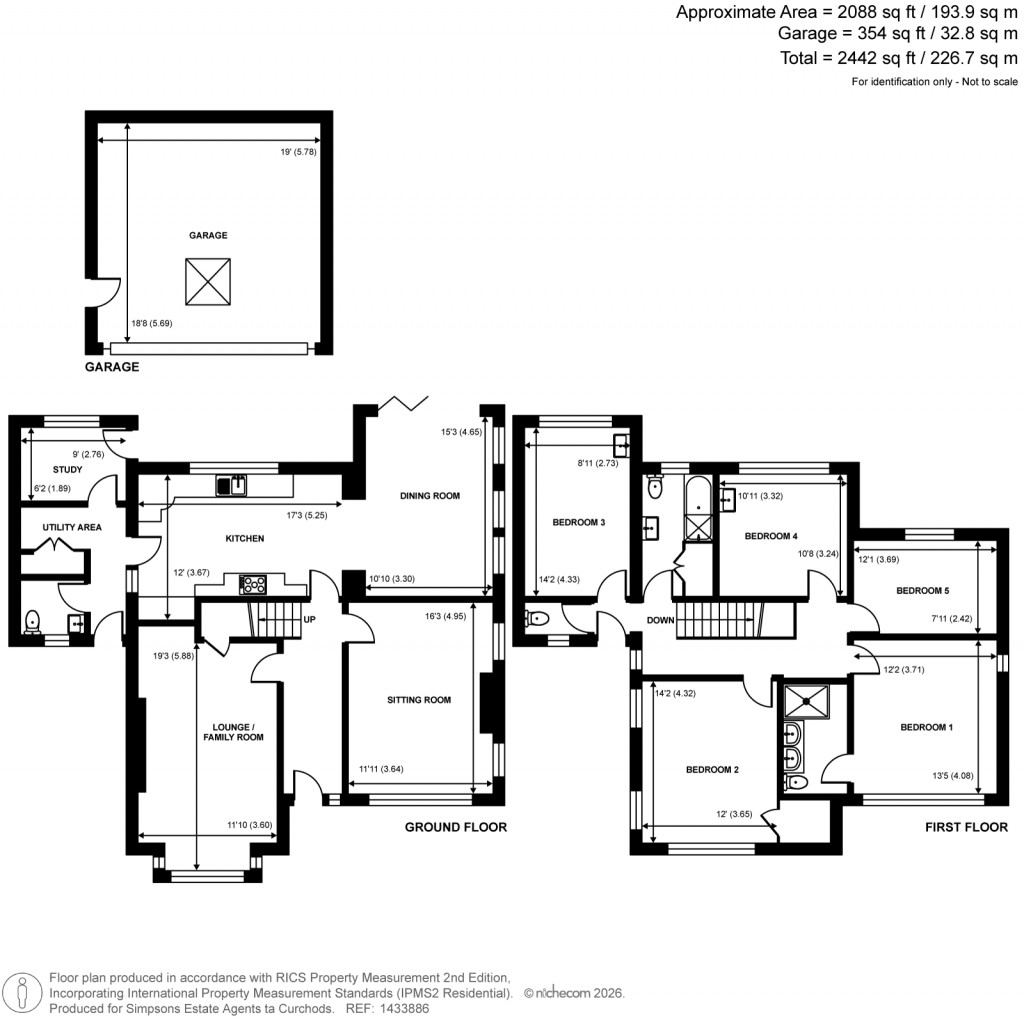 Floorplans For Wych Hill, Woking