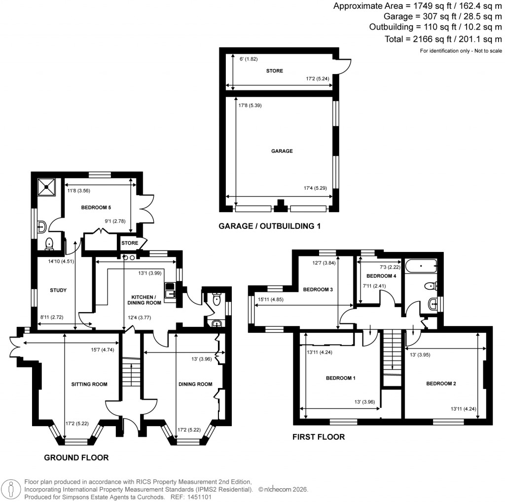 Floorplans For Cheapside, Horsell, Woking