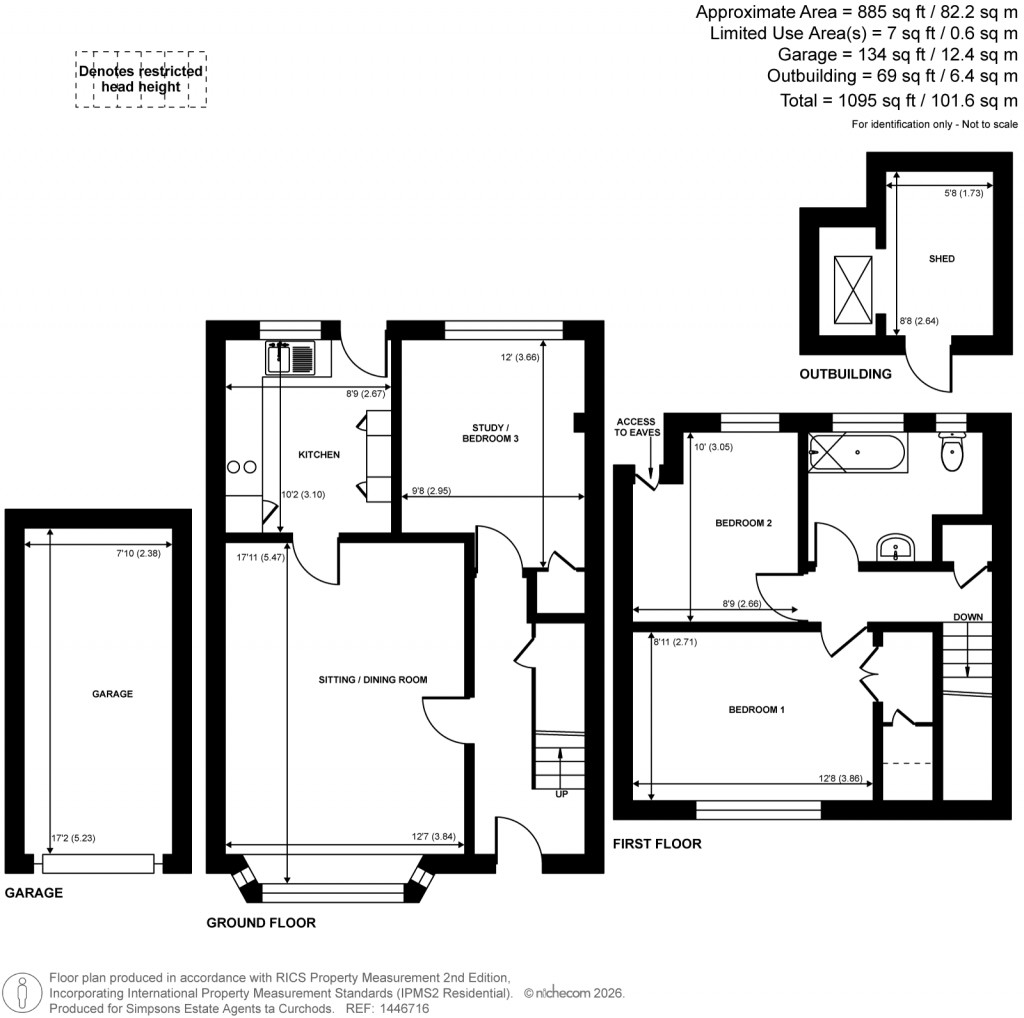 Floorplans For Glendale Close, Woking