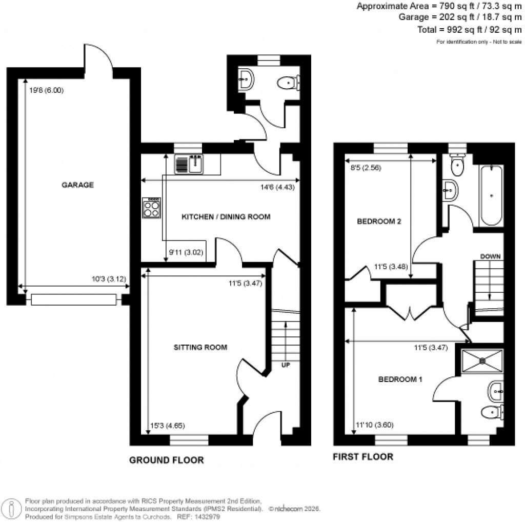 Floorplans For Florence Way, Knaphill, Surrey