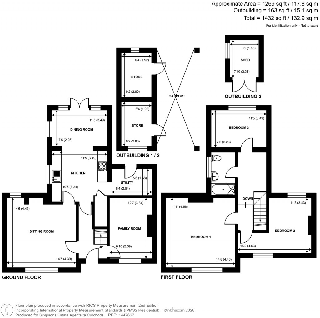 Floorplans For Moor Lane, Westfield, Woking