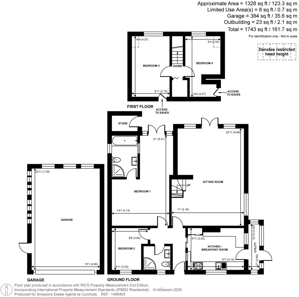 Floorplans For Downsview Avenue, Woking