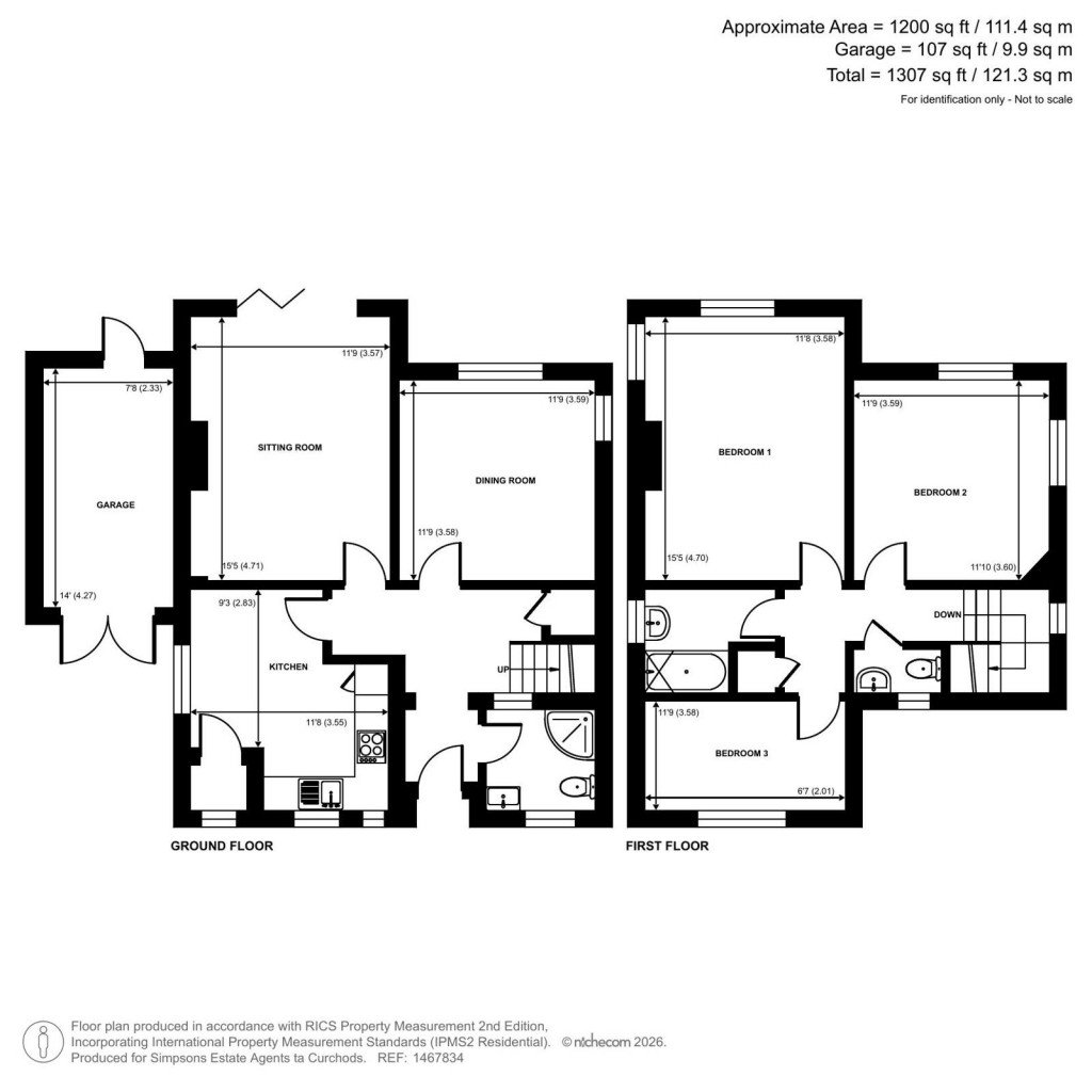 Floorplans For Nursery Close, Horsell, Woking