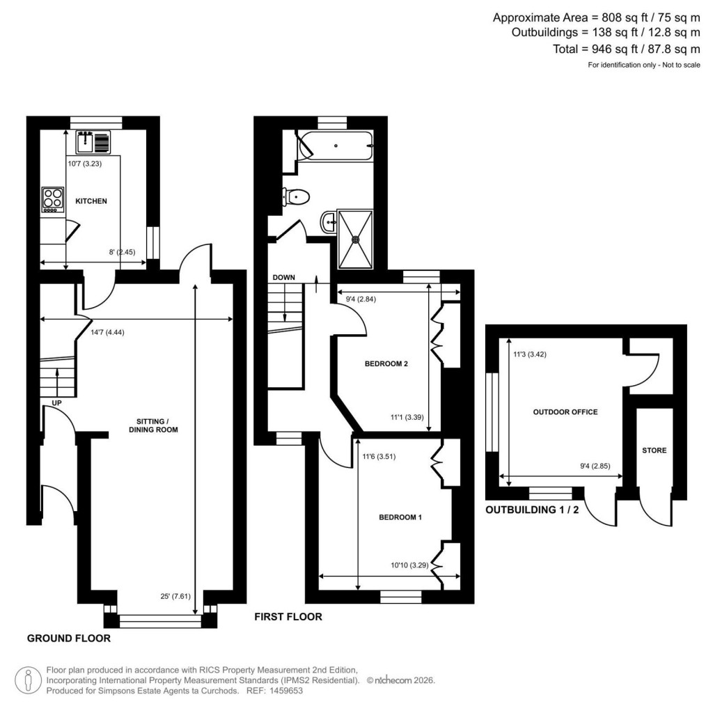Floorplans For Wilfred Street, Woking, Surrey