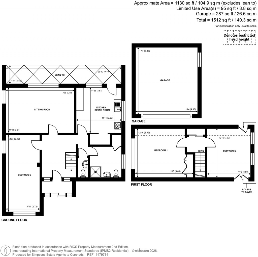 Floorplans For Saunders Lane, Woking, Surrey