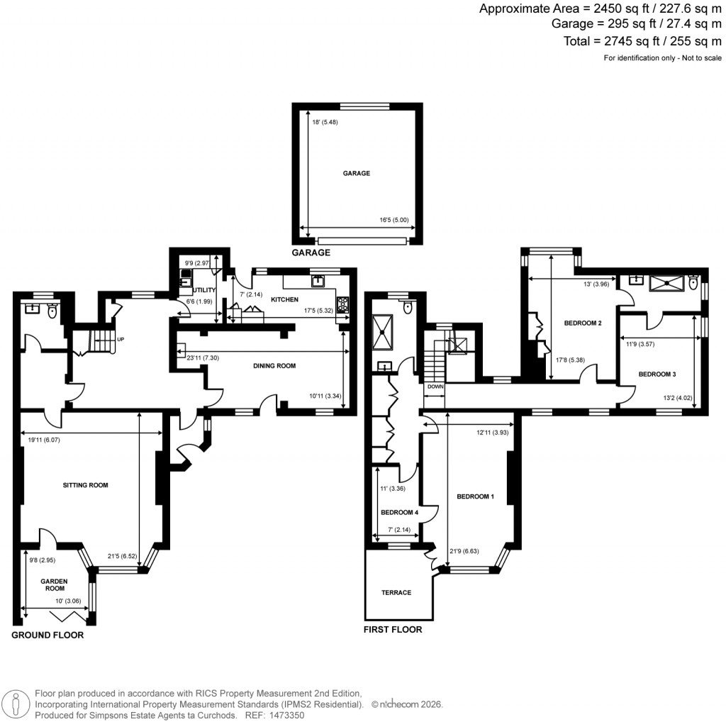 Floorplans For Hook Hill Lane, Hook Heath, Surrey