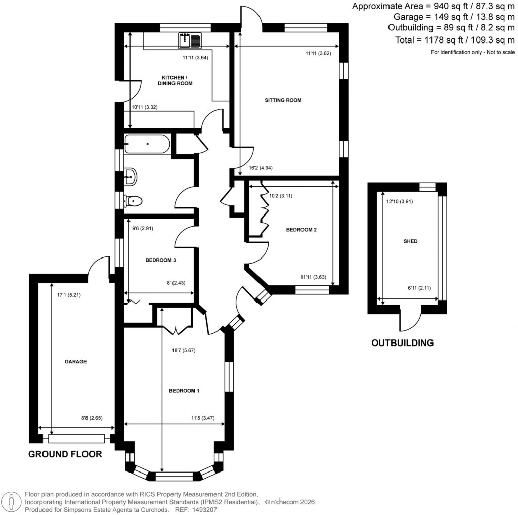 Floorplans For Golf Close, Pyrford, Surrey