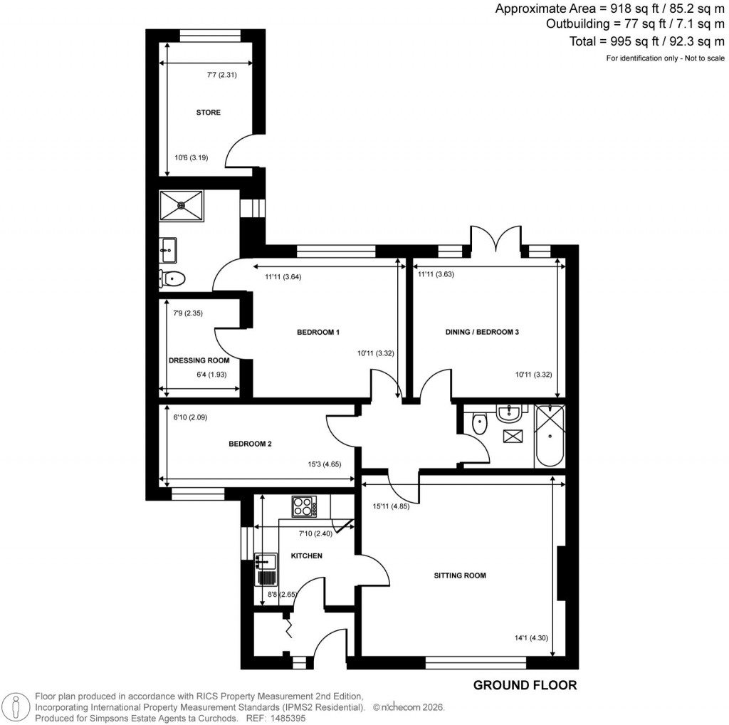 Floorplans For Mayhurst Crescent, Woking