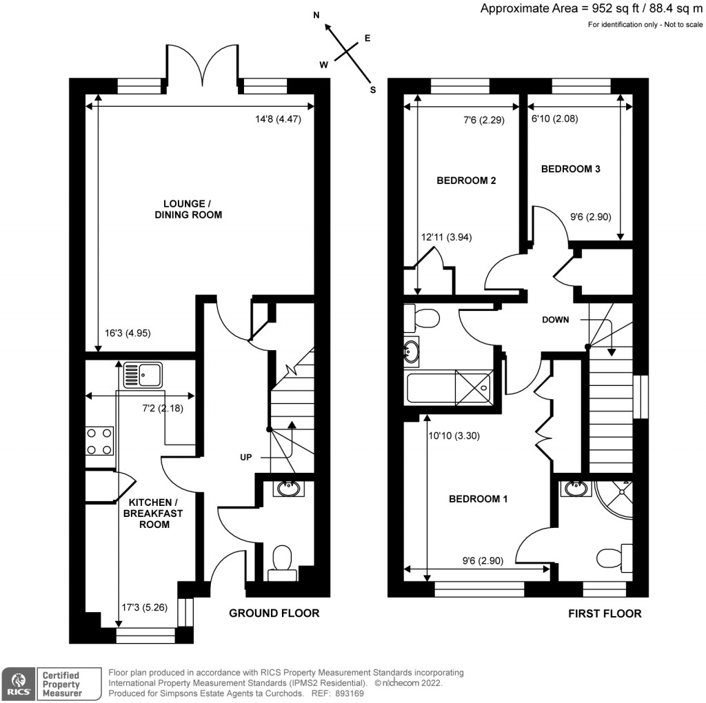 Floorplans For Beechwood Road, Knaphill, GU21