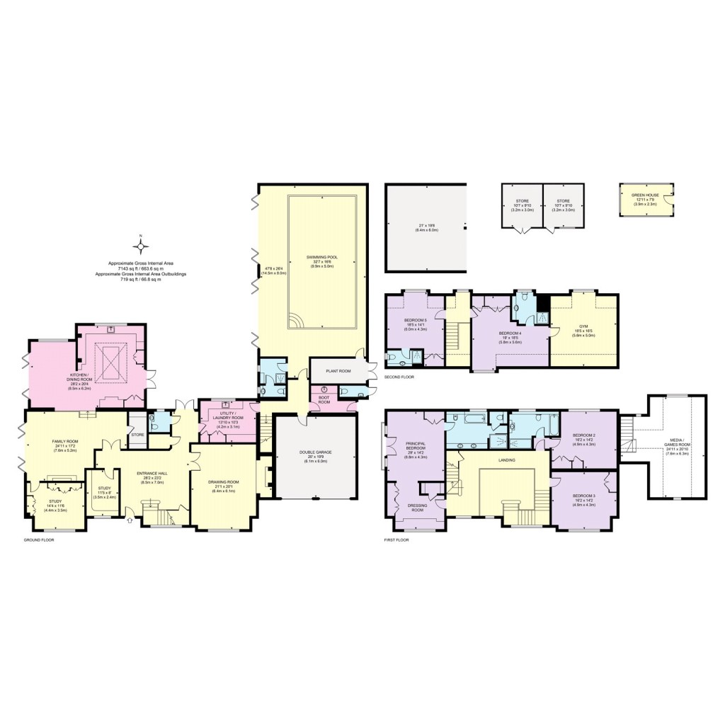 Floorplans For Hook Heath Road, Woking