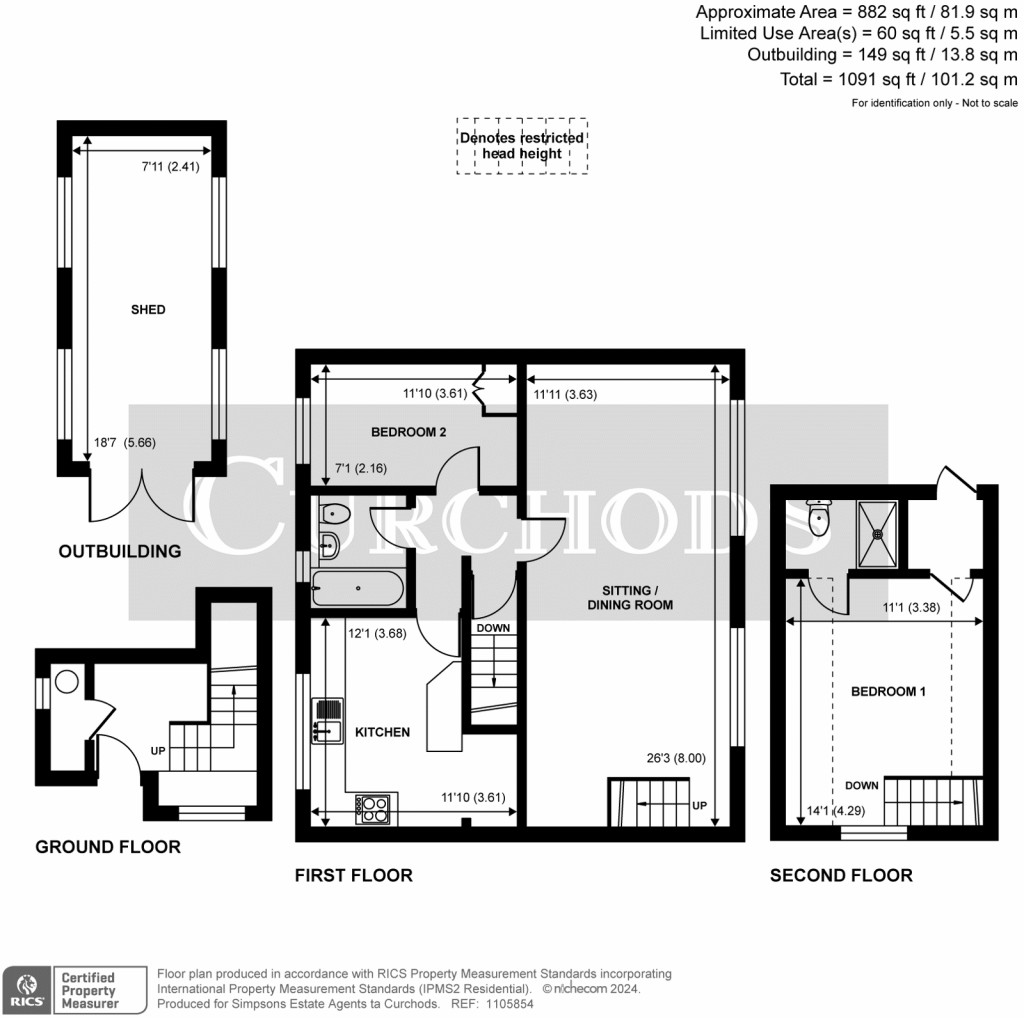Floorplans For Send, Woking, Surrey