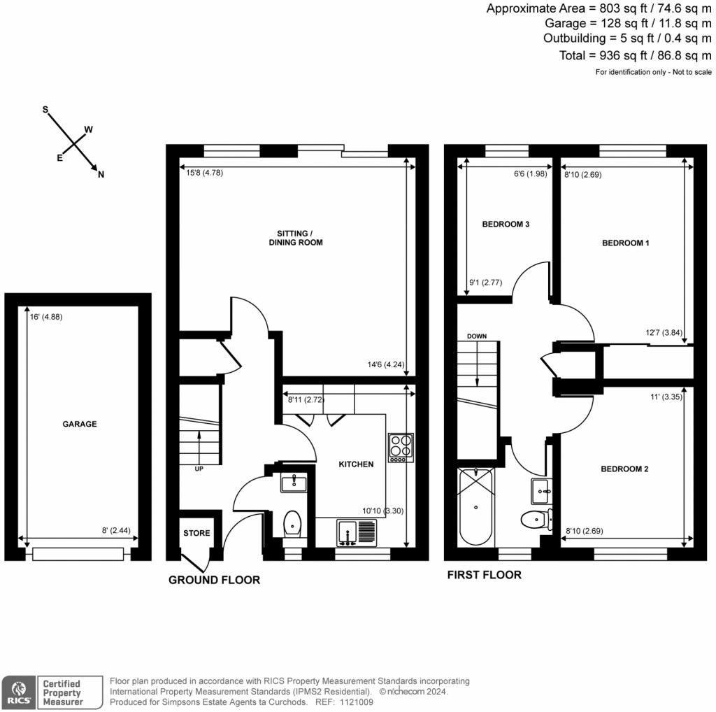 Floorplans For Midhope Gardens, Woking, GU22