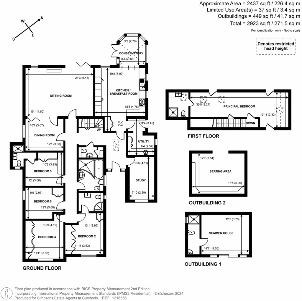 Floorplans For Dartnell Avenue, West Byfleet, Surrey