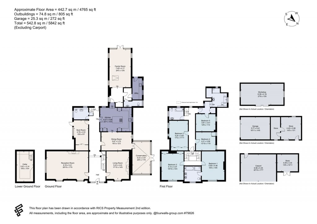 Floorplans For Potters Lane, Send, GU23
